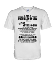 SHE LOVES ME SO MUCH - BEST GIFT FOR SON-IN-LAW V-Neck T-Shirt tile