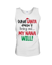 WHAT SANTA DOESN'T BRING ME MY GRANDMA WILL Unisex Tank tile