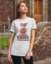 I'm A Mom A Oma And A Retired Teacher Classic T-Shirt apparel-classic-tshirt-lifestyle-06