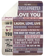 I AM SO PROUD OF YOU - OMI TO GRANDDAUGHTER Sherpa Fleece Blanket tile