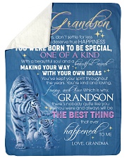 YOU WERE BORN TO BE SPECIAL - GIFT FOR GRANDSON Large Sherpa Fleece Blanket - 60" x 80" thumbnail