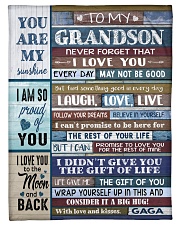 FOLLOW YOUR DREAMS - GAGA TO GRANDSON Small Fleece Blanket - 30" x 40" front