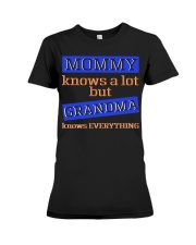 GRANDMA KNOWS EVERYTHING Premium Fit Ladies Tee tile