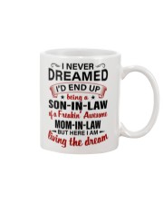 LIVING THE DREAM - LOVELY GIFT FOR SON-IN-LAW Mug tile
