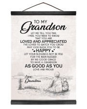 LOVED AND APPRECIATED - PERFECT GIFT FOR GRANDSON Hanging Canvas tile