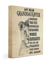 YOUR CROWN - AMAZING GIFT FOR GRANDDAUGHTER 11x14 Gallery Wrapped Canvas Prints front