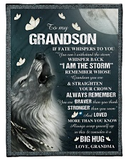 I AM THE STORM - AMAZING GIFT FOR GRANDSON Small Fleece Blanket - 30" x 40" front