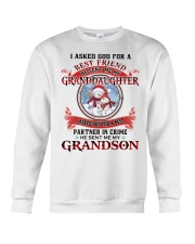 I Asked God For A Best Friend - Perfect Gift For Grandma Crewneck Sweatshirt tile