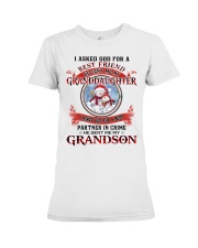 I Asked God For A Best Friend - Perfect Gift For Grandma Premium Fit Ladies Tee tile