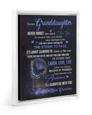 BELIEVE IN YOURSELF - LOVELY GIFT FOR GRANDDAUGHTER Floating Framed Canvas Prints White tile