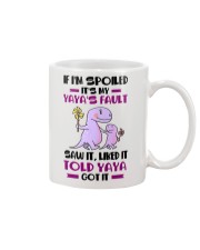 IF I'M SPOILED - YAYA TO GRANDCHILDREN Mug tile