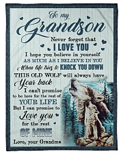 I LOVE YOU - BEST GIFT FOR GRANDSON Small Fleece Blanket - 30" x 40" front