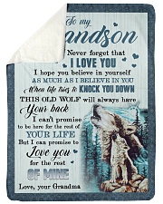 I LOVE YOU - BEST GIFT FOR GRANDSON Sherpa Fleece Blanket tile