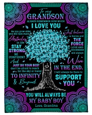 JUST DO YOUR BEST - TO GRANDSON FROM GRANDMA Small Fleece Blanket - 30" x 40" front