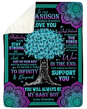 JUST DO YOUR BEST - TO GRANDSON FROM GRANDMA Sherpa Fleece Blanket tile