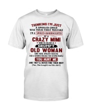 I'M A SPOILED GRANDDAUGHTER OF A CRAZY MIMI Premium Fit Mens Tee tile