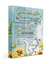 LOVELY CANVAS FOR YOUR GRANDDAUGHTER FROM GRANDMA 11x14 Gallery Wrapped Canvas Prints front