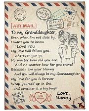 MY LOVE FOR YOU IS FOREVER -NANNY TO GRANDDAUGHTER Fleece Blanket tile