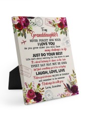 Never Forget How Much I Love You - Lovely Gift For Granddaughter Easel-Back Gallery Wrapped Canvas tile