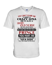 YOU CAN'T SCARE ME - GREAT GIFT FOR GRANDCHILD V-Neck T-Shirt tile