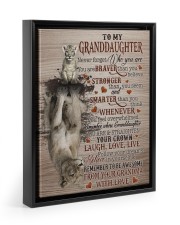 BELIEVE IN YOURSELF - BEST GIFT FOR GRANDDAUGHTER Floating Framed Canvas Prints Black tile