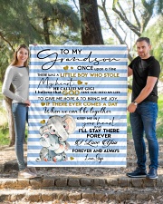 MY HEART - TO GRANDSON FROM GIGI Quilt 50"x60" - Throw aos-quilt-50x60-lifestyle-front-04