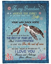 I LOVE YOU - GRANDSON GIFT WITH TURTLE Fleece Blanket tile