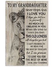 BELIEVE IN YOURSELF - GRANDDAUGHTER GIFT WITH LION Vertical Poster tile