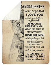 BELIEVE IN YOURSELF - GRANDDAUGHTER GIFT WITH LION Sherpa Fleece Blanket tile