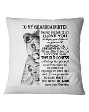 BELIEVE IN YOURSELF - GRANDDAUGHTER GIFT WITH LION Square Pillowcase tile