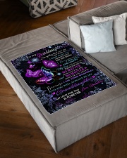 I THINK ABOUT YOU - BEST GIFT FOR GRANDDAUGHTER Small Fleece Blanket - 30" x 40" aos-coral-fleece-blanket-30x40-lifestyle-front-03