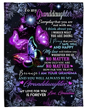 I THINK ABOUT YOU - BEST GIFT FOR GRANDDAUGHTER Small Fleece Blanket - 30" x 40" front