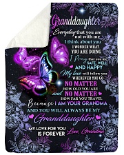 I THINK ABOUT YOU - BEST GIFT FOR GRANDDAUGHTER Sherpa Fleece Blanket tile