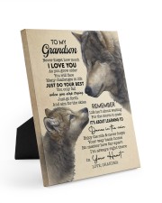 JUST DO YOUR BEST - GREAT GIFT FOR GRANDSON Easel-Back Gallery Wrapped Canvas tile