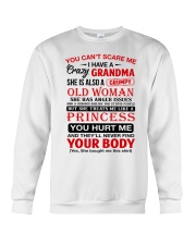 YOU CAN'T SCARE ME - I HAVE A CRAZY GRANDMA Crewneck Sweatshirt tile