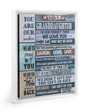 YOU ARE OUR SUNSHINE - GIFT FOR GRANDDAUGHTER Floating Framed Canvas Prints White tile