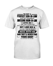 MESS WITH ME - GREAT GIFT FOR SON-IN-LAW Premium Fit Mens Tee tile