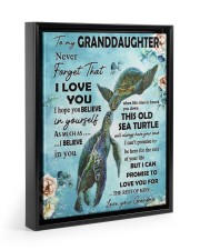 BELIEVE IN YOURSELF - BEST GIFT FOR GRANDDAUGHTER Floating Framed Canvas Prints Black tile