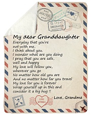 I THINK ABOUT YOU - TO MY DEAR GRANDDAUGHTER Sherpa Fleece Blanket tile