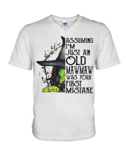 FIRST MISTAKE - PERFECT GIFT FOR MAWMAW V-Neck T-Shirt tile