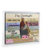 I LOVE YOU - GRANDMA TO GRANDDAUGHTER Floating Framed Canvas Prints White tile