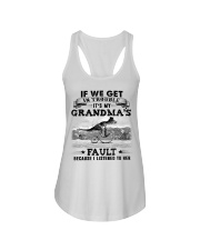 IT'S MY GRANDMA'S FAULT - GIFT FOR GRANDCHILDREN Ladies Flowy Tank tile