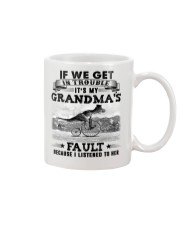 IT'S MY GRANDMA'S FAULT - GIFT FOR GRANDCHILDREN Mug tile
