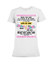 I'LL BE HUGGING YOU - BEST GIFT FOR GRANDDAUGHTER Premium Fit Ladies Tee tile