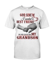 GOD GAVE ME MY GRANDSON - SPECIAL GIFT FOR GRANDMA Classic T-Shirt tile