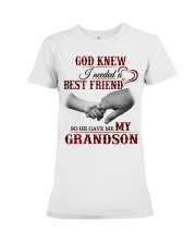 GOD GAVE ME MY GRANDSON - SPECIAL GIFT FOR GRANDMA Premium Fit Ladies Tee tile