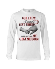 GOD GAVE ME MY GRANDSON - SPECIAL GIFT FOR GRANDMA Long Sleeve Tee tile