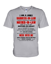SHE'S A BIT CRARY - BEST GIFT FOR DAUGHTER-IN-LAW V-Neck T-Shirt tile