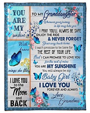 YOU ARE MY SUNSHINE - GRANDMA TO GRANDDAUGHTER Small Fleece Blanket - 30" x 40" front