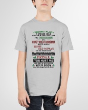 I'm A Spoiled Grandson Of A Crazy Great Grandma Youth T-Shirt garment-youth-tshirt-front-01